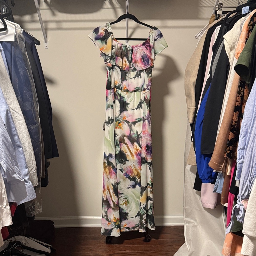 Betsey Johnson Multicolor Floral Maxi Dress